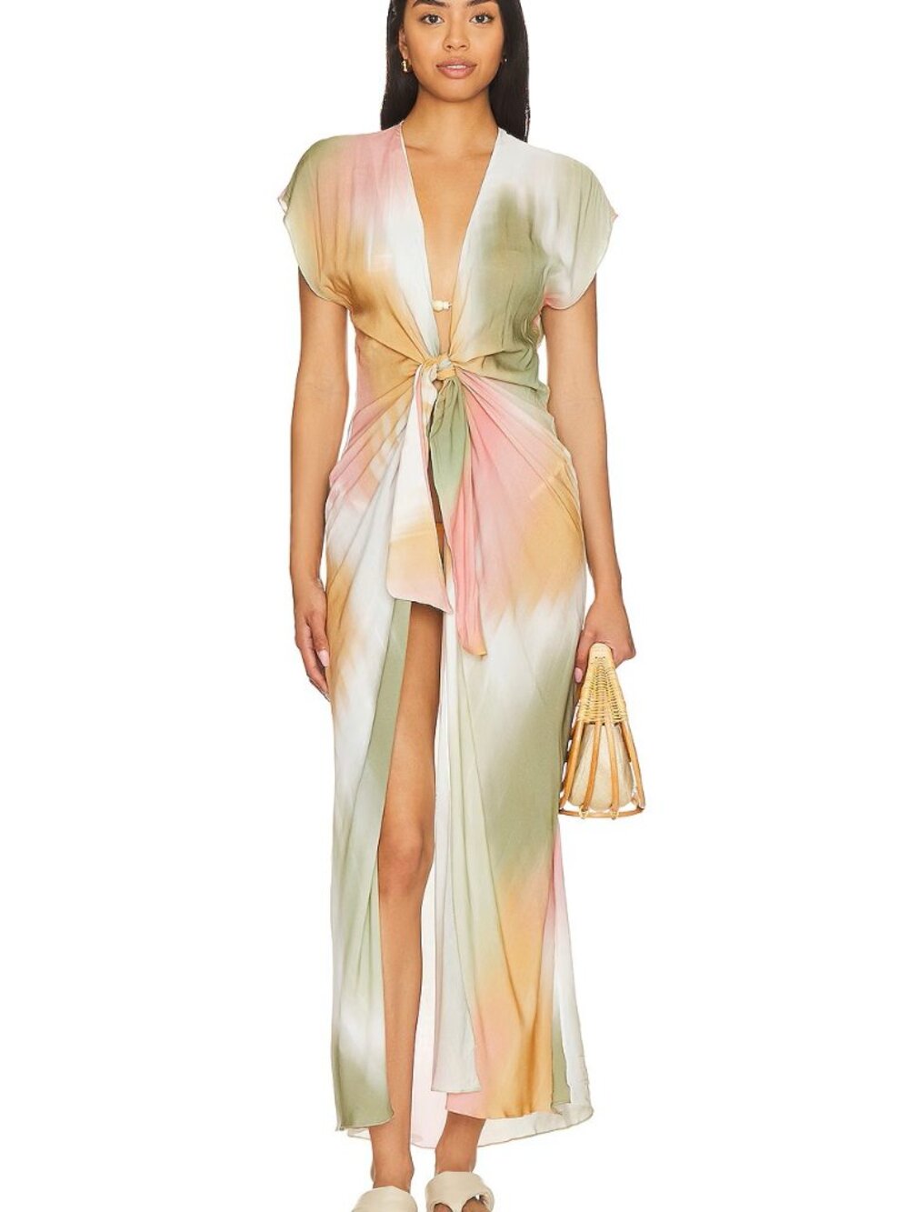 Vix Swimwear Sasha Long Cover Up Sz S/P